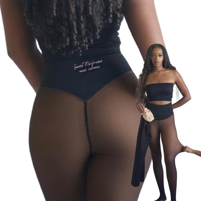 Experience Ultimate Comfort with the Original Magic Fleece Lined Leggings - Now with Compression Band & One Seam Option! Available in XXS to 3XL and 4 Stylish Shades!