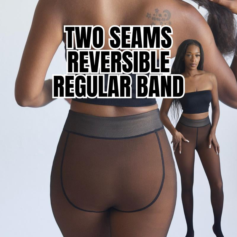 Experience Ultimate Comfort with the Original Magic Fleece Lined Leggings - Now with Compression Band & One Seam Option! Available in XXS to 3XL and 4 Stylish Shades!